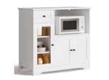 Armadio A Muro Bealife 90X40X82 Cm Con Protezione Antiribaltamento | Armadio Bianco Con Cassetti Per Soggiorno E Camera Da Letto | AP110