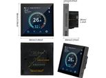 HYT001 Termostato Di Riscaldamento Intelligente Wifi Regolatore Di Temperatura Digitale Controllo App Del Telefono Cellulare Display Lcd Touchscreen Termostato Programmabile Settimanale Antigelo Per La Casa, La Scuola, L'ufficio, L'hotel Controllo App Di Vita Intelligente