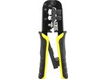 Pinza A Cricchetto 3 In 1 Pinza Spelafili Multifunzione, 8P 6P Linea Di Rete Telefonica, Pinza Spelafili, Strumento Manuale Per Elettricisti
