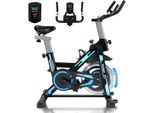 Zmh Cyclette Con Resistenza Magnetica, Home Trainer Con Display Lcd E Supporto Per Tablet, Bike, Cyclette Da Interno, Cyclette