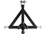 Succebuy Gancio Di Traino A 3 Punti Con Ricevitore Da 5,08 Cm, Adattatore Per Trattore Con Tre Sfere Per Rimorchio, Adatto A Vari Modelli Di Trattore Come Kubota, Mahindra, Ford, Yanmar, John Deere E Massey Ferguson
