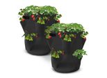 Set Di 2 Sacchi Per La Semina Di Fragole - Ciascuno 45 X 35 Cm / 45 Litri - Sacco Per La Semina Di Fragole
