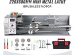 Vevor Mini Tornio 220X600Mm Tornio Metallo 750W Mini Tornio Per La Lavorazione Dei Metalli Tornio Metallo Preciso Facile Da Usare