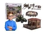 Set Agricolo Farma Con Trattore + Accessori Modello Di Veicolo Agricolo Per Bambini