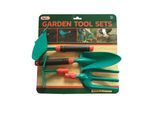 Piccolo Set Da Giardinaggio 4 Attrezzi Da Giardinaggio Per Bambini 3+ Forchette + Cazzuola + Cavaliere + Zappa