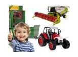 Set Per Bambini Di Veicoli Agricoli Trattore + Mietitrebbia Piccolo Agricoltore
