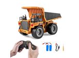 Vevor Rc Camioncino Ribaltabile Giocattolo, 9 Canali, Scala 1:18, Camioncino Ribaltabile Telecomandato, Camioncino Rc Da Cantiere Giocattolo Con Piattaforma In Metallo E Luce, 2 Batterie Ricaricabili