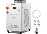 Refrigeratore D'acqua Industriale, CW6000, Sistema Di Raffreddamento Ad Acqua Da 1500 W Con Compressore, Capacità Del Serbatoio Dell'acqua 15 L, Portata Massima 65 L/Min, Per Il Raffreddamento Di Macchine Per L'incisione Laser CO2