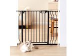 Cancelletto Di Sicurezza Per Porte, Cancelletto Per Scale, Larghezza 749-990 Mm Cancelletto Per Bambini, Cancelletto Per Animali, Cancelletto Per Scale, Orientabile Su Entrambi I Lati Altezza 762 Mm, Cancelletto Per Bambini Nero Senza Foratura