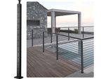 Paletto Per Ringhiera 106,68X2,54X5,08Cm Paletto Per Ringhiera Angolare Forato A L 1JZLGZHS1067CSWRBV0