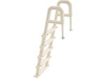 Succebuy Scaletta Inclinata Per Piscina A 5 Gradini Con 2 Corrimano, Portata 136 Kg Per Piscine Da 122-137 Cm