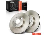 Frankberg 2X Dischi Freno Asse Anteriore Per Toyota Prius Liftback W2 1.5L 2003-2009