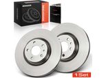 Frankberg 2X Dischi Freno Asse Anteriore Per Fiat 500L 351 352 0.9L 1.2L 1.4L 1.6L Anno Dal 2012