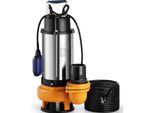 Succebuy Pompa Sommersa, 2200W 60000L/H, 10M Di Cavo, Interruttore A Galleggiante Automatico, Acciaio Inox, Per Acqua Sporca/Pulita, Drenaggio Di Alluvioni, Laghetti Da Giardino, Piscine, Vasche Idromassaggio