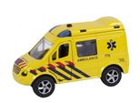 Retrazione Dell'ambulanza Con Luce E Suono 11 Cm Giallo
