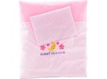 Johntoy 27537 Set Di Coperte E Cuscini Per Bambole Baby Rose