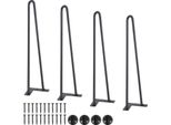 Vevor Set Di 4 Gambe Da Tavolo A Forcina 482 Mm Di Altezza 110X110 Mm Piastra Di Montaggio Acciaio Al Carbonio Verniciato A Polvere Gambe A Forcina Portata 227 Kg Ideale Per Tavoli Da Cucina Soggiorno Console Tavoli Da Studio