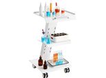 Succebuy Carrello Di Servizio In Acciaio Inox A 3 Livelli, Versatile E Mobile Per L'utilizzo