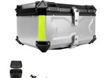 Bauletto Per Moto, Lega Di Alluminio, Impermeabile, Antiurto, 65L Argento