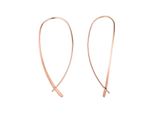 Paar OhrhäNger Jobo, Rosa (RoséGoldfarben), Ohrringe, Damen, Silber 925 (Sterlingsilber), 925 Silber RoséGold Vergoldet