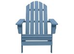Vidaxl Sedia Da Giardino Adirondack In Legno Massiccio Di Abete Blu