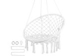 Sedia Sospesa Succebuy - Portata 150 Kg Per Un Comodo Relax. Questa Sedia In Macramè Di Succebuy è Realizzata Con Tubi D'acciaio E Corde Di Cotone.
