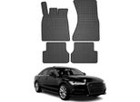 2011-2018 Audi A6 C7 Tappetini In Gomma Nera 4 Pezzi