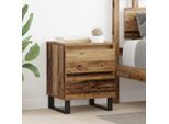 Vidaxl Comodino Con Cassetti In Legno Di Recupero 40 X 35 X 50 Cm Materiale A Base Di Legno