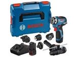 Akku-Bohrschrauber Gsr 12V-35 Fc Professional, 12Volt Blau/Schwarz, 2X Li-Ionen Akku 3,0Ah, Mit Flexiclick AufsäTzen, L-BOXX