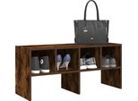 Vidaxl Scarpiera Impilabile In Rovere Fumé 89,5X30X40 Cm