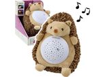 Riccio Di Peluche Che Dorme Coccolandosi Con La Luce E Il Suono Marrone