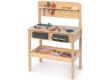 Spielwerkbank Musterkind "Sorbus", Bunt (Natur, Bunt), Rollenspielzeug, Kinderb:55Cm H:80Cm T:34Cm, Holz, B:55Cm H:80Cm T:34Cm