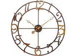Ams 9566 Orologio Da Parete Analogico Al Quarzo In Metallo Rotondo