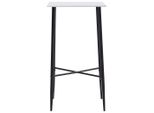 Vidaxl Tavolo Da Bar Bianco 60 X 60 X 111 Cm Mdf