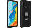 Avizar, Custodia Ibrida Per Cellulare Con Supporto Ad Anello Per Huawei P30 Lite, Nero