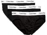 Confezione 3 Slip Uomo Tripack Mutande Ck Calvin Klein Articolo U2661G 3P Hip Brief, 001 Nero - Black, L, Cotone 95%,Spandex 5%