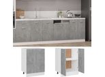 Vidaxl Armadio Base Grigio Cemento 60X46X81,5 Cm Materiale Legno