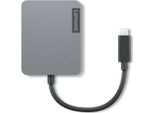 Lenovo 4X91A30366 Replicatore Di Porte E Docking Station Per Laptop Cablato Usb 2.0 Type-C Grigio