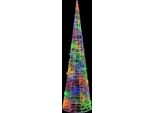 Vidaxl Led Cono Acrilico Decorazione Natalizia Piramide Colorata 120 Cm