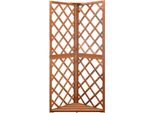 Vidaxl Traliccio Angolare 50X50X145 Cm In Legno Massiccio Di Abete