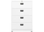 Syfax™ Armadio Classificatore Bianco 90X46X134 Cm In Acciaio