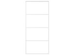 Vidaxl Porta Scorrevole Esg Vetro E Alluminio Opaco 90X205 Cm Bianco