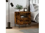 Maison Exclusive - Comodino In Rovere Affumicato 40X35X47,5 Cm Materiale Ligneo