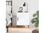 Comodino Bianco 40X40X50 Cm In Materiale Ligneo