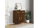 Vidaxl Credenza Marrone Effetto Rovere 69,5X34X90 Cm Materiale A Base Di Legno