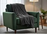 Eurofirany Coperta Living Coperta Divano Tedy Acciaio Grigio Chiaro Grigio 70X160 Cm Protezione Poltrona Coperta Divano Acciaio Grigio Chiaro Grigio