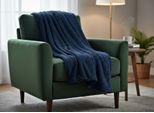 Eurofirany Coperta Coperta Divano Tedy Blu Scuro Navy70X160 Cm Coperta Poltrona Coperta Divano Blu Scuro