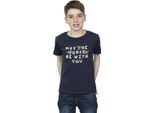 Star Wars - Maglietta "The Mandalorian May The Force Be With You"" Per Ragazzi BI37965 (104) (Grau)"