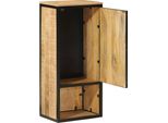 Vidaxl Mobile Da Bagno 40X27X90 Cm In Legno Massiccio Di Mango E Ferro