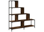 Libreria 4 Ripiani Rovere Fumé 139X33,5X149 Cm Materiale Legno